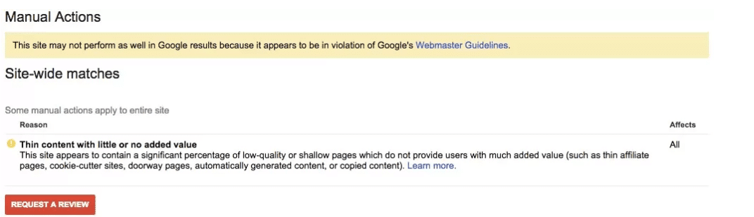 Site Çapında Eşleşmeler