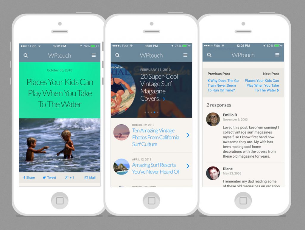 WPtouch Mobile Theme Plugin