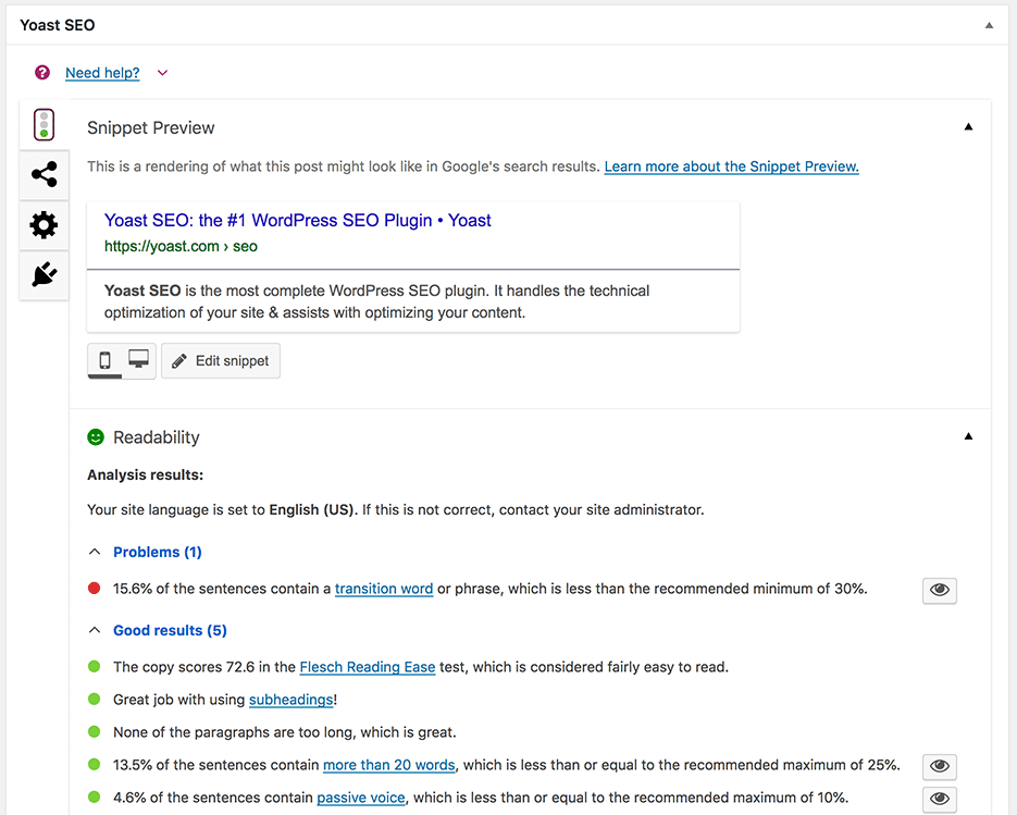 Yoast SEO WordPress SEO Eklentisi